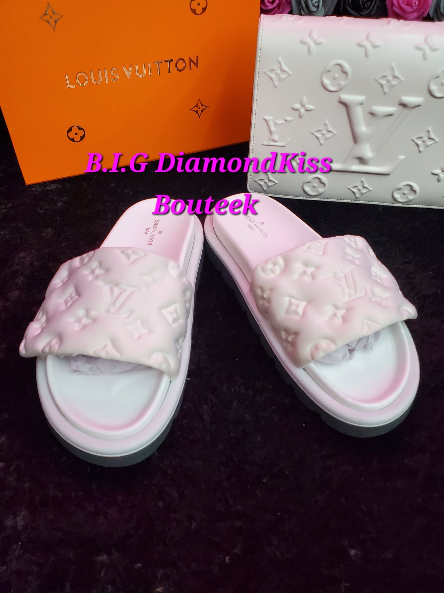 Puffy Monogram Slides