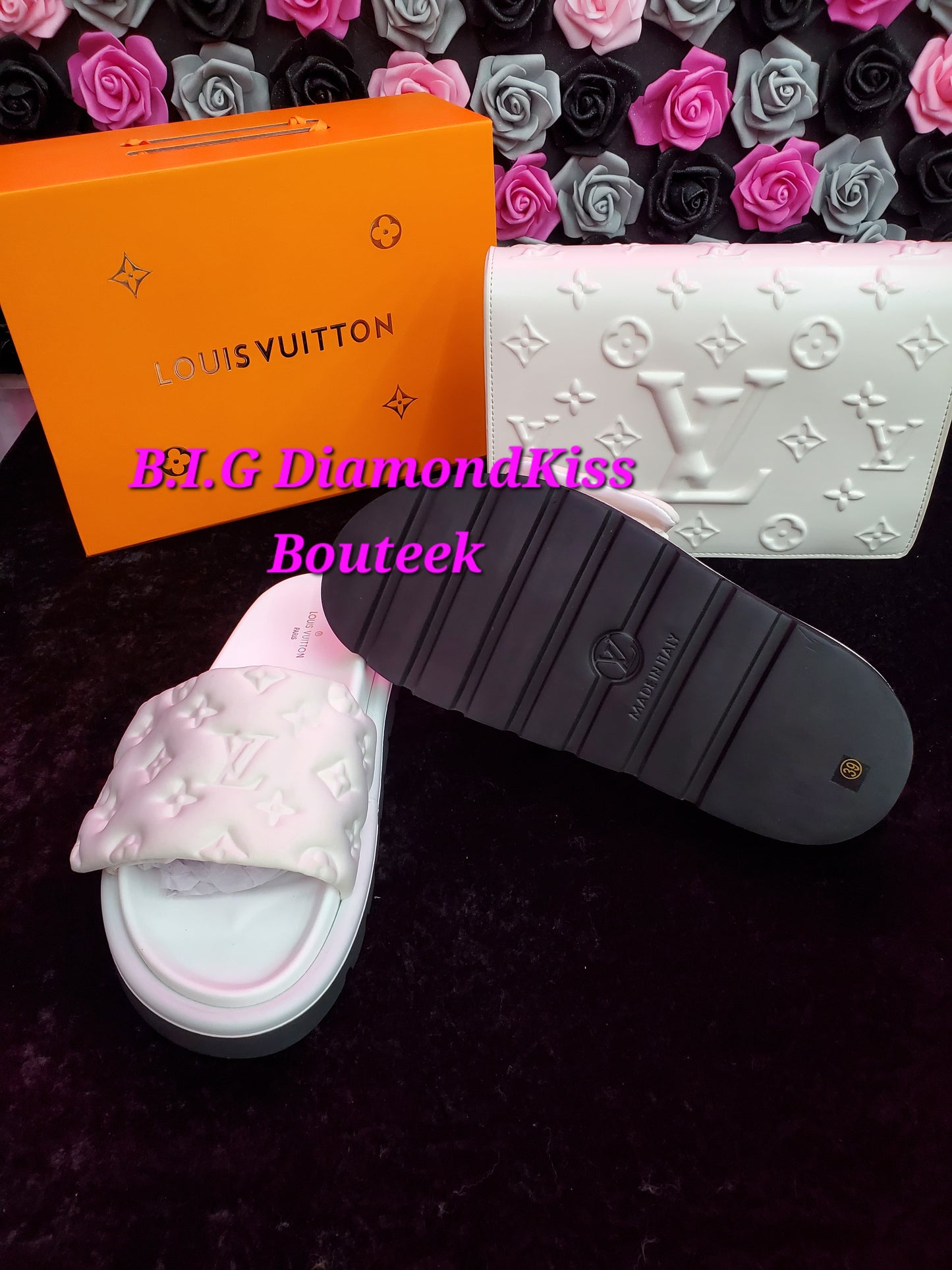 Puffy Monogram Slides