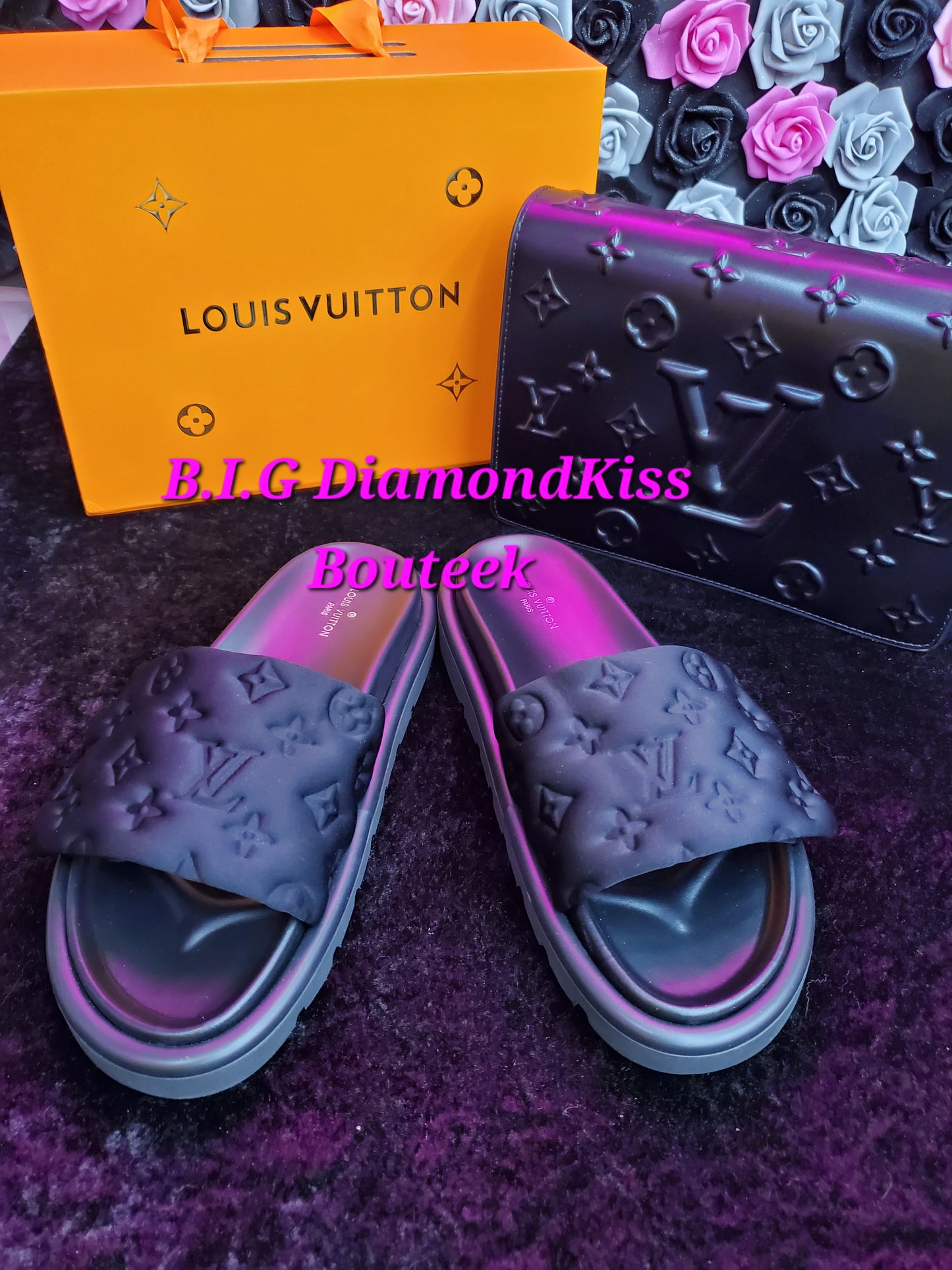 Puffy Monogram Slides