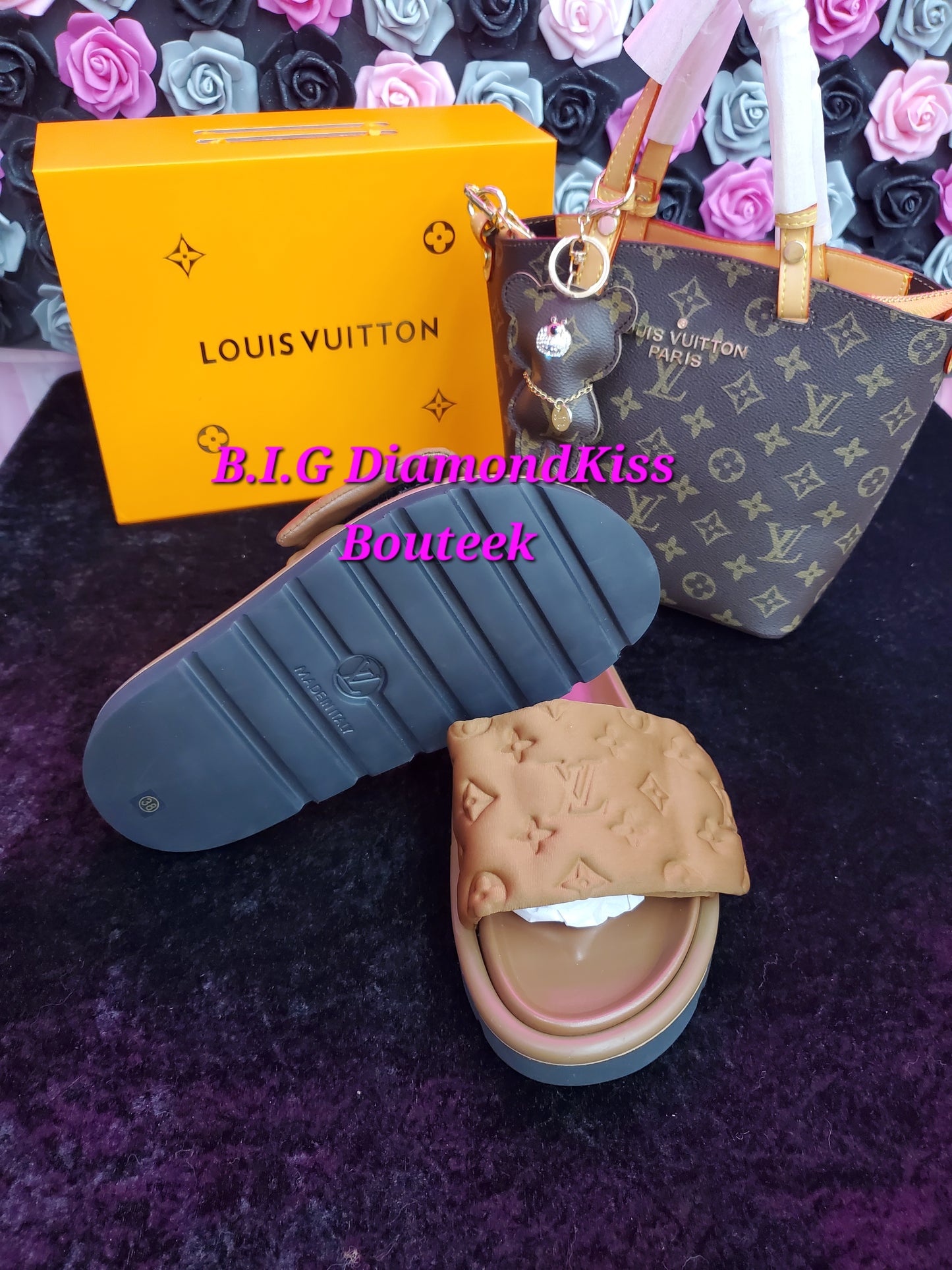 Puffy Monogram Slides