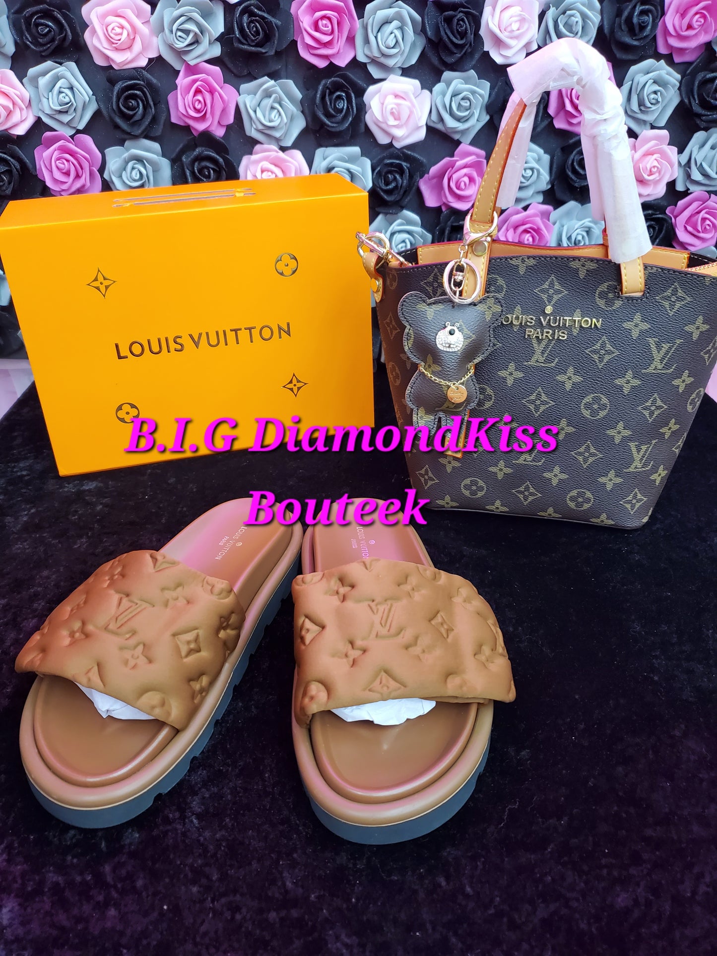 Puffy Monogram Slides